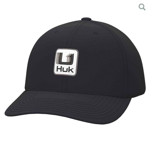 Huk Unstructured Performance Adjustable Hat - Black - One Size Fits Most NWT - Picture 1 of 7